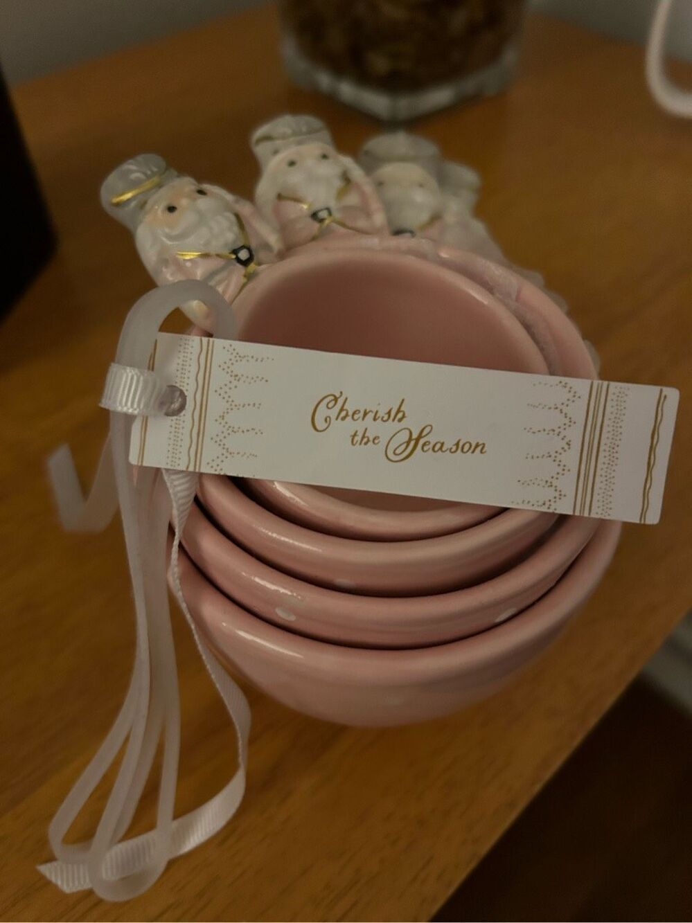 Arlington Designs Cherish The Season Pink Nutcracker Measuring Cups Christmas